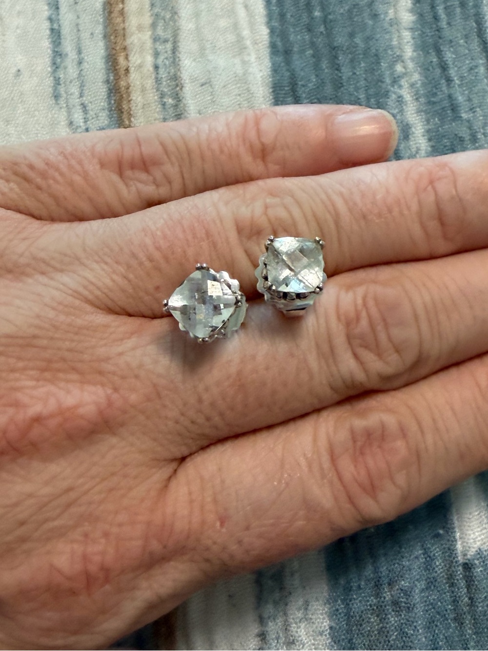 Lagos Sterling Silver Rittenhouse Prism White Topaz Stud Earrings